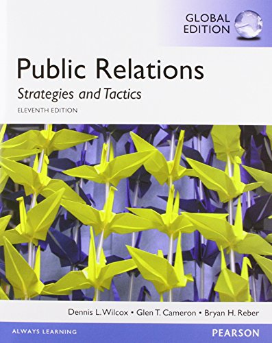Public Relations: Strategies and Tactics, Global Edition von Pearson
